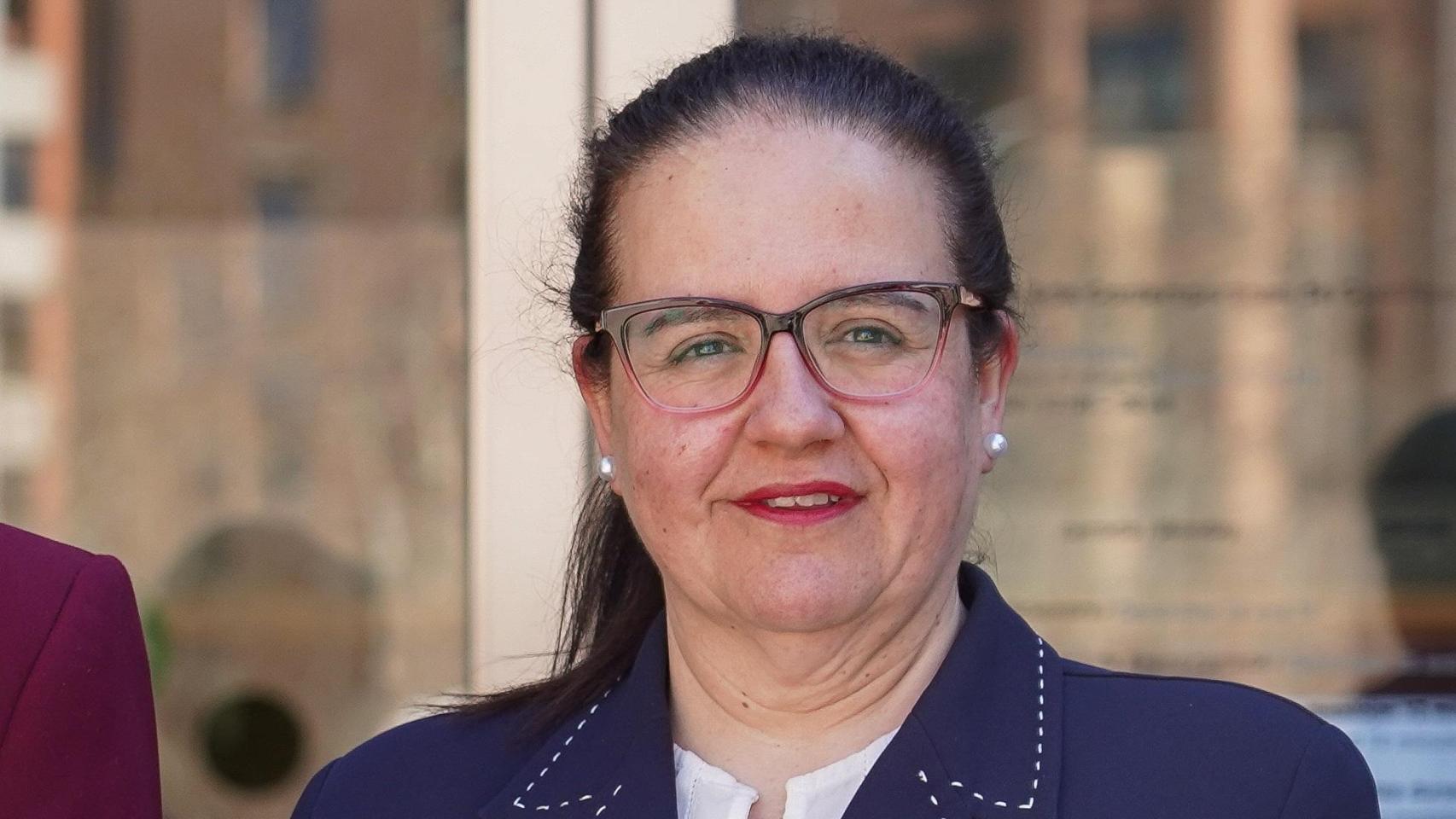 Diana Belén García, presidenta de la Junta de Cofradías de León