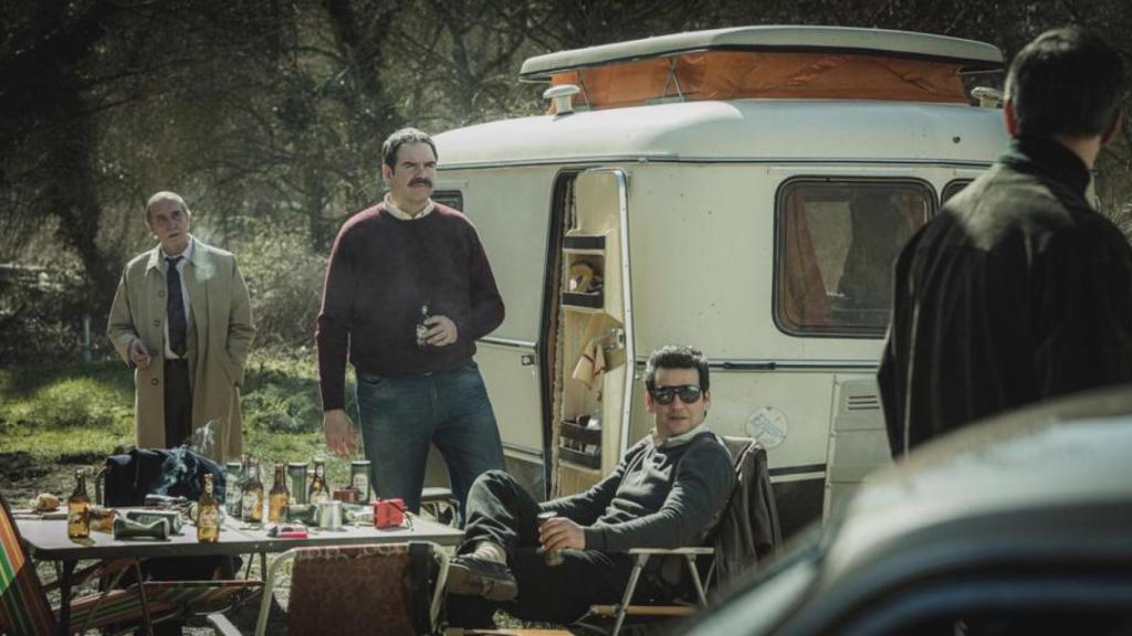 Secuencia de 'El Marqués, 1985', con Gonzalo de Castro, Jorge Usón y Fran Perea.