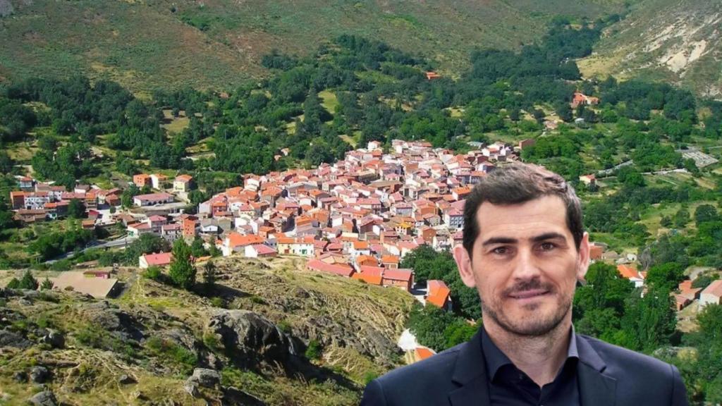 El pueblo de Iker Casillas y él en un montaje de BLUPER.
