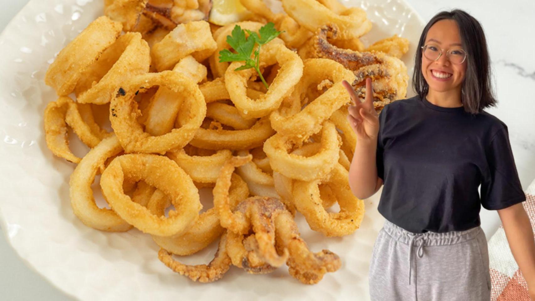 Coqui, cocinera china y su receta de calamares fritos extra crujientes