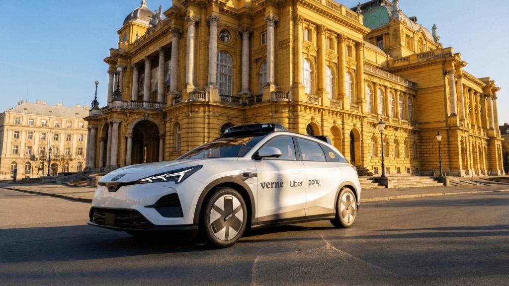 El robotaxi de Uber, Verne y pony.ai que empezará a dar servicio en Zagreb