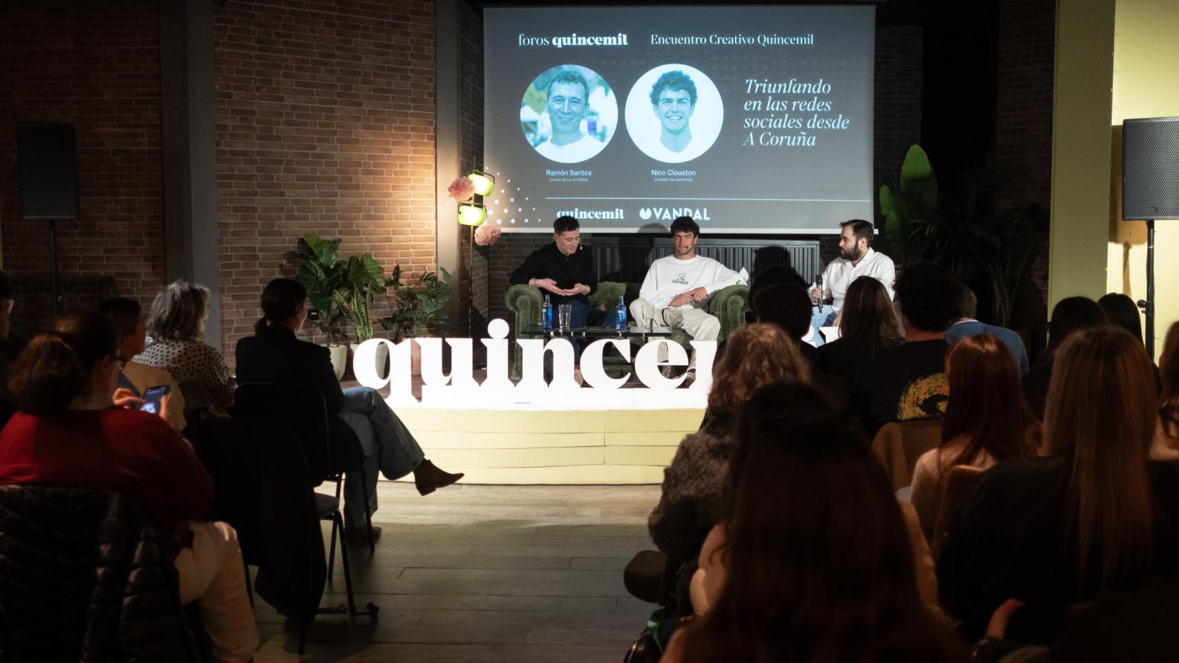En imágenes: Así fue el primer Encuentro Creativo Quincemil con  Ramón Santos y Nico Clouston