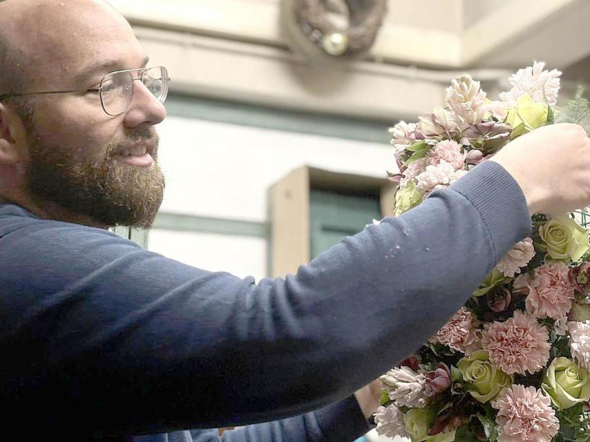 Dani y las flores.