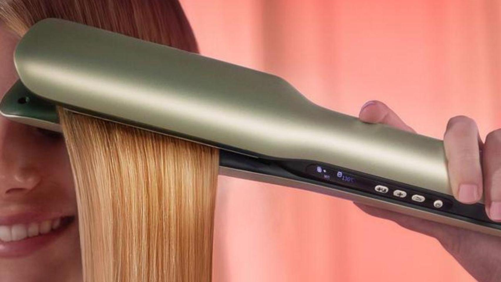 Plancha de pelo con aire Air Lisse Olive de Cecotec