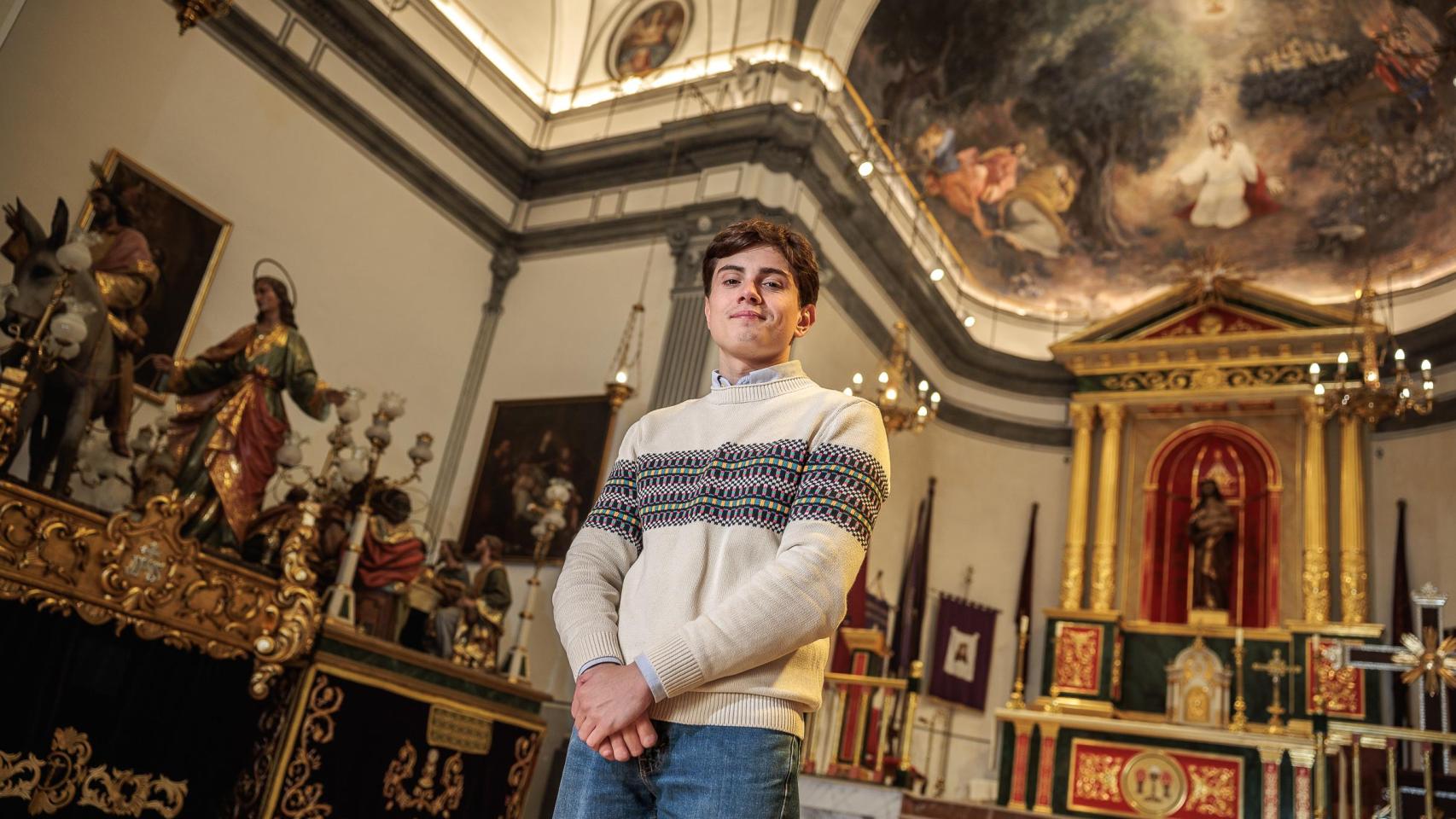 El clavario de Sagunto, Gonzalo Escrig, en la Ermita de Sagunto.