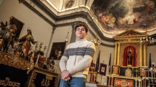 El clavario de Sagunto, Gonzalo Escrig, en la Ermita de Sagunto