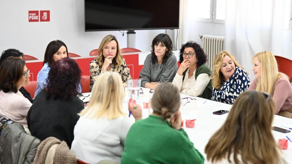 Alegría, este viernes con representantes del sector de la dependencia.