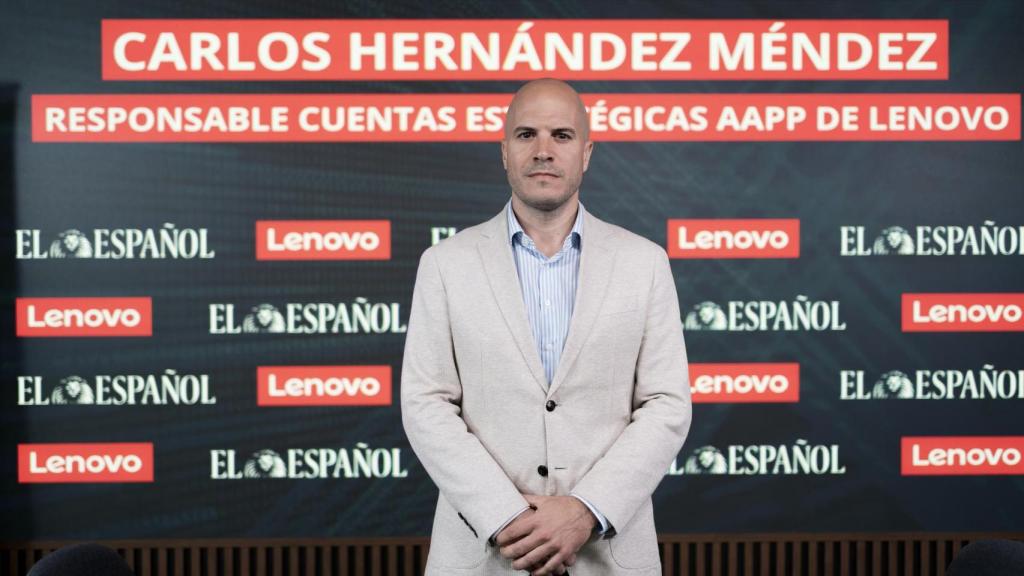Carlos Hernández en las instalaciones de El Español.