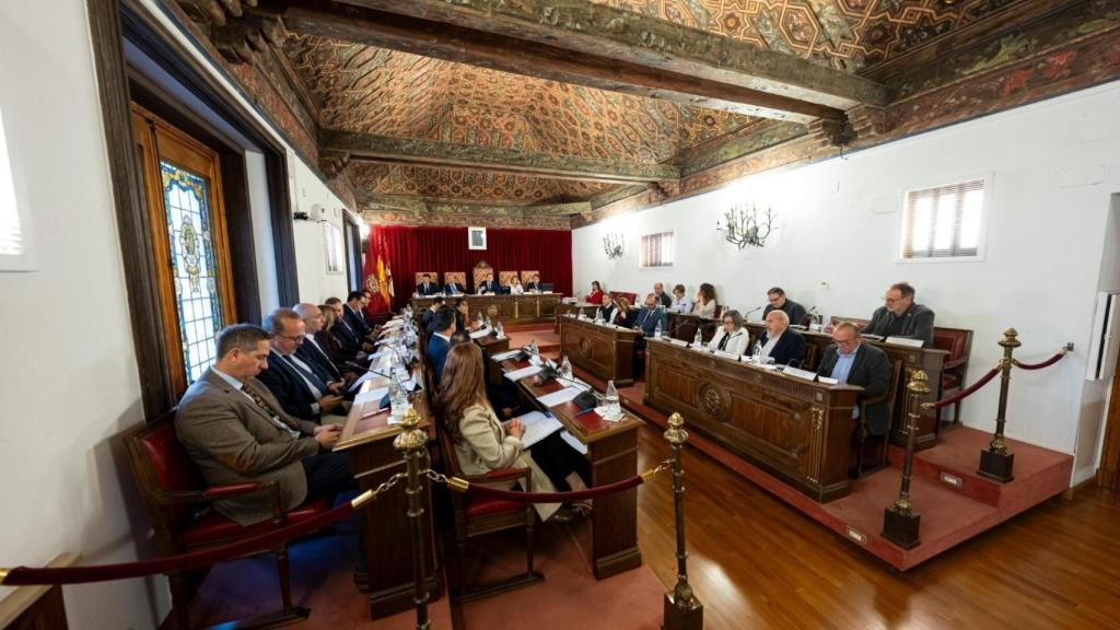 Imagen del pleno de la Diputación de Valladolid de este viernes, 27 de marzo.
