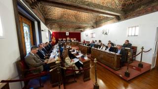 Imagen del pleno de la Diputación de Valladolid de este viernes, 27 de marzo.