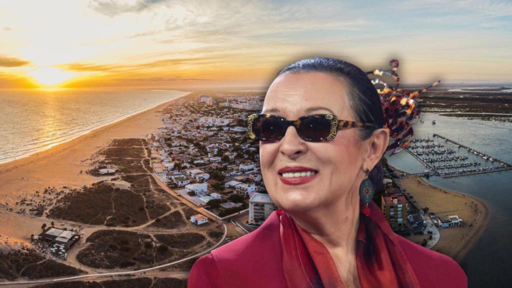 Punta Umbría en Huelva y Martirio en un montaje de JALEOS.