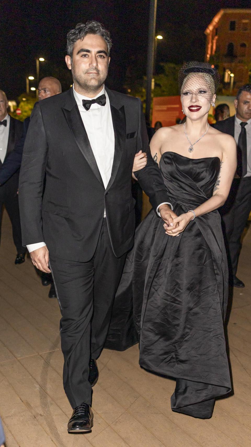 Lady Gaga y su actual pareja, Michael Polansky, en el Festival de Cine de Venecia de 2024.