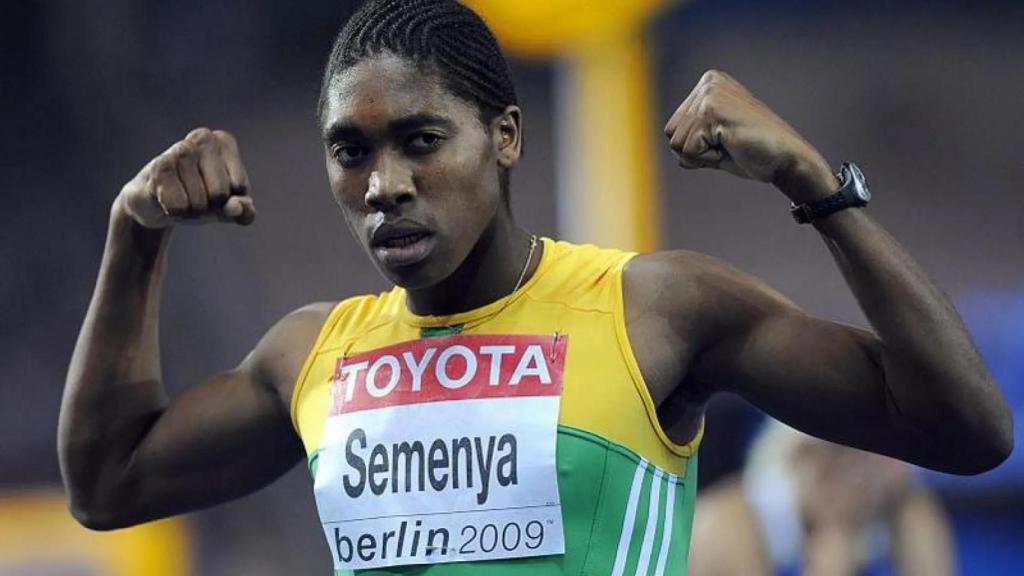 Caster Semenya, durante una prueba.