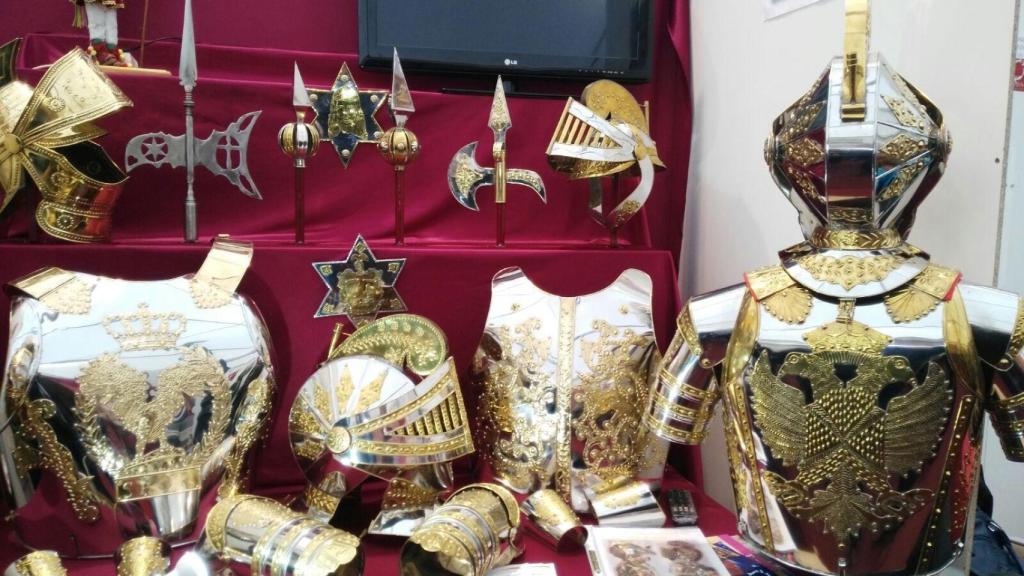 Piezas de los armaos calatravos hechas por Lorenzo.