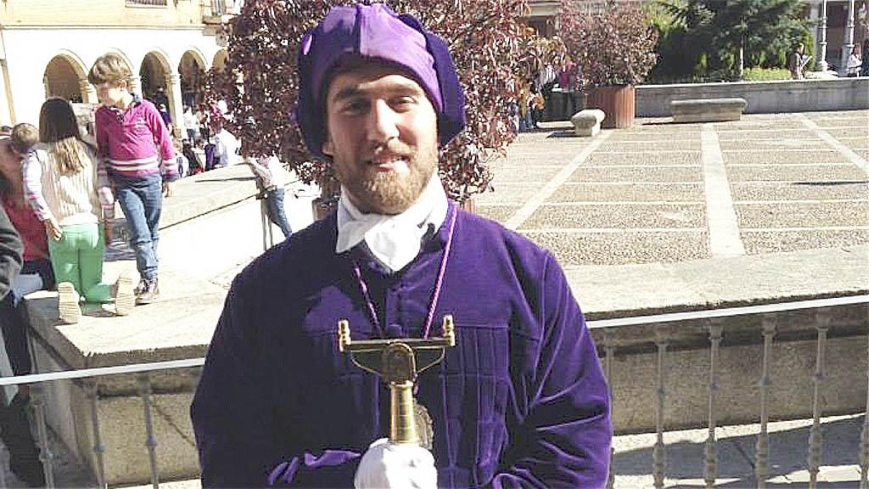 Francisco Blanco en la Semana Santa de Medina de Rioseco.