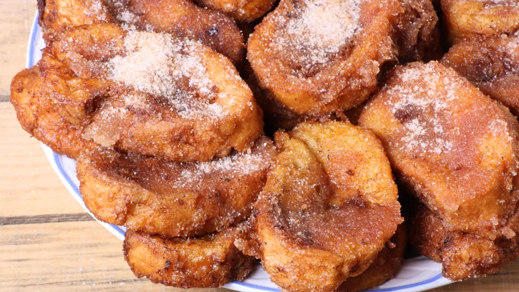 Plato con torrijas