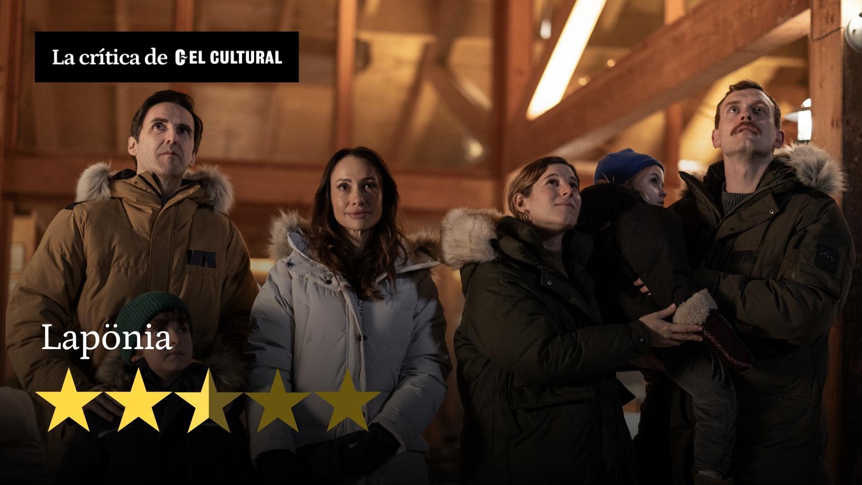 Julián López, Adrián Gamiz, Natalia Verbeke, Ángela Cervantes, Blanca Ramírez y Vebjørn Enger en 'Lapönia'
