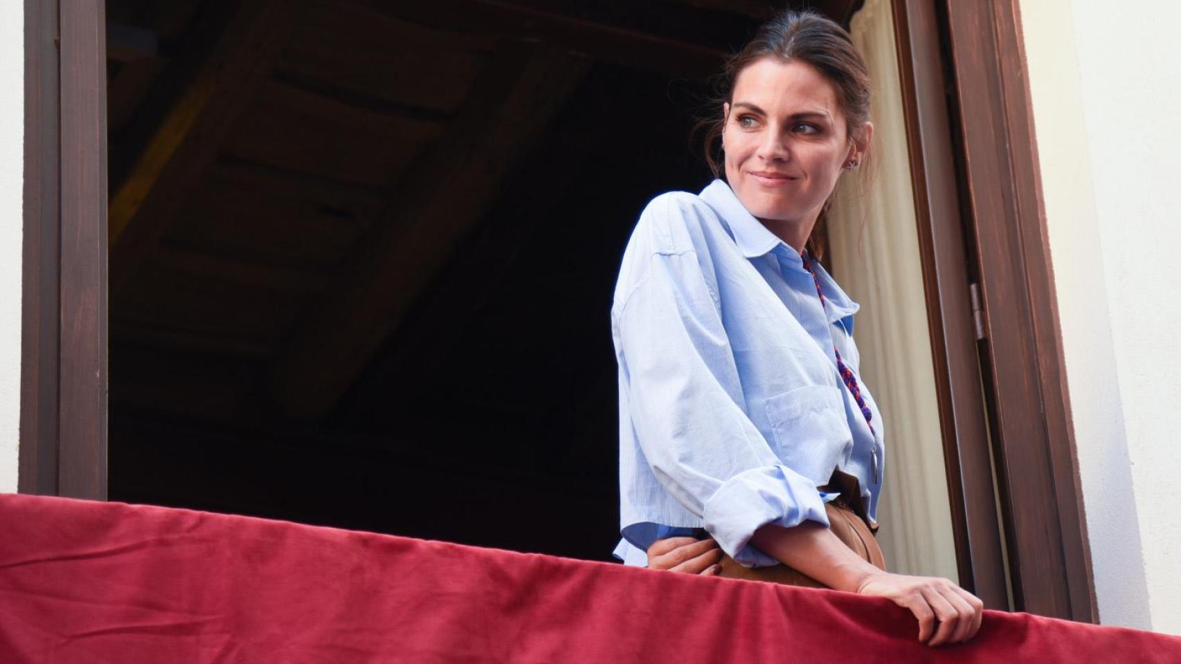 Amaia Salamanca, en la Semana Santa de Sevilla.