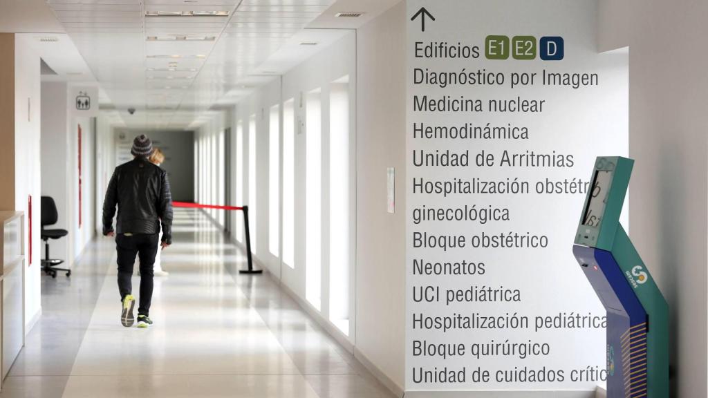 Pasillo del Hospital Universitario de Toledo.