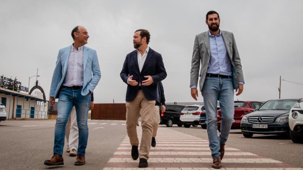 José Francisco Garre, Iván Espinosa de los Monteros y José Ángel Antelo, antes de dejar Vox.