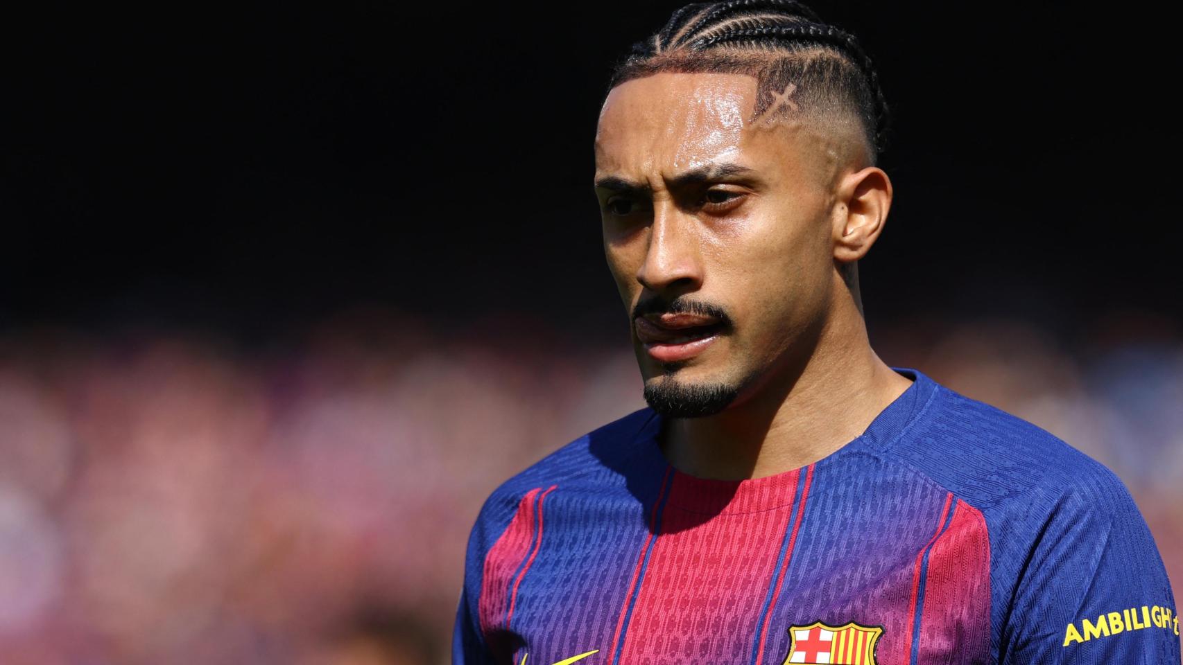 Raphinha, con el Barça.
