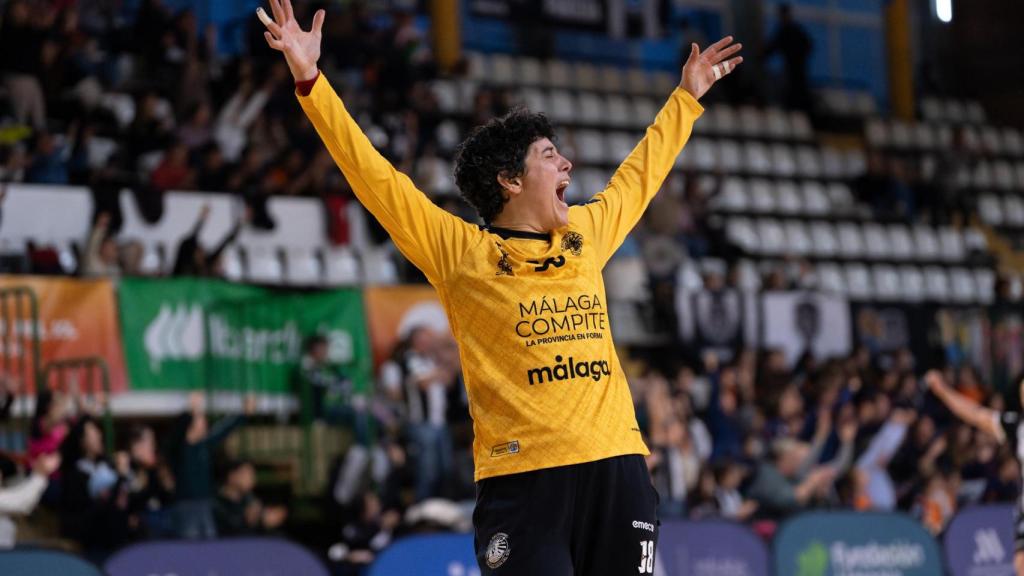 Merche Castellanos, portera del Balonmano Costa del Sol Málaga