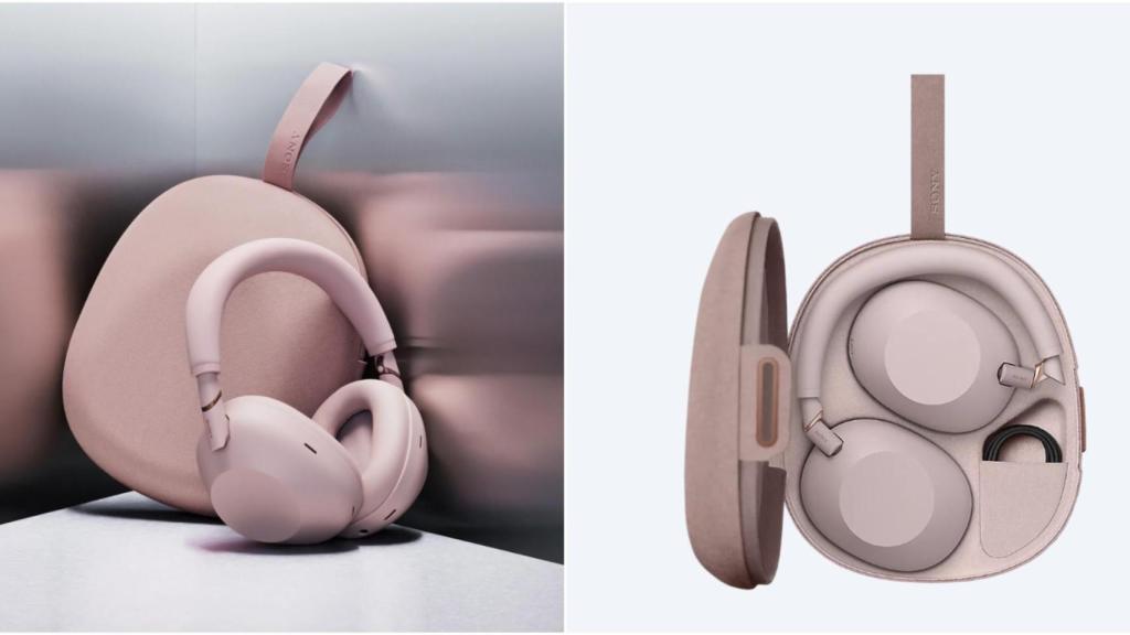 Sony Headphones en ropa pálido.