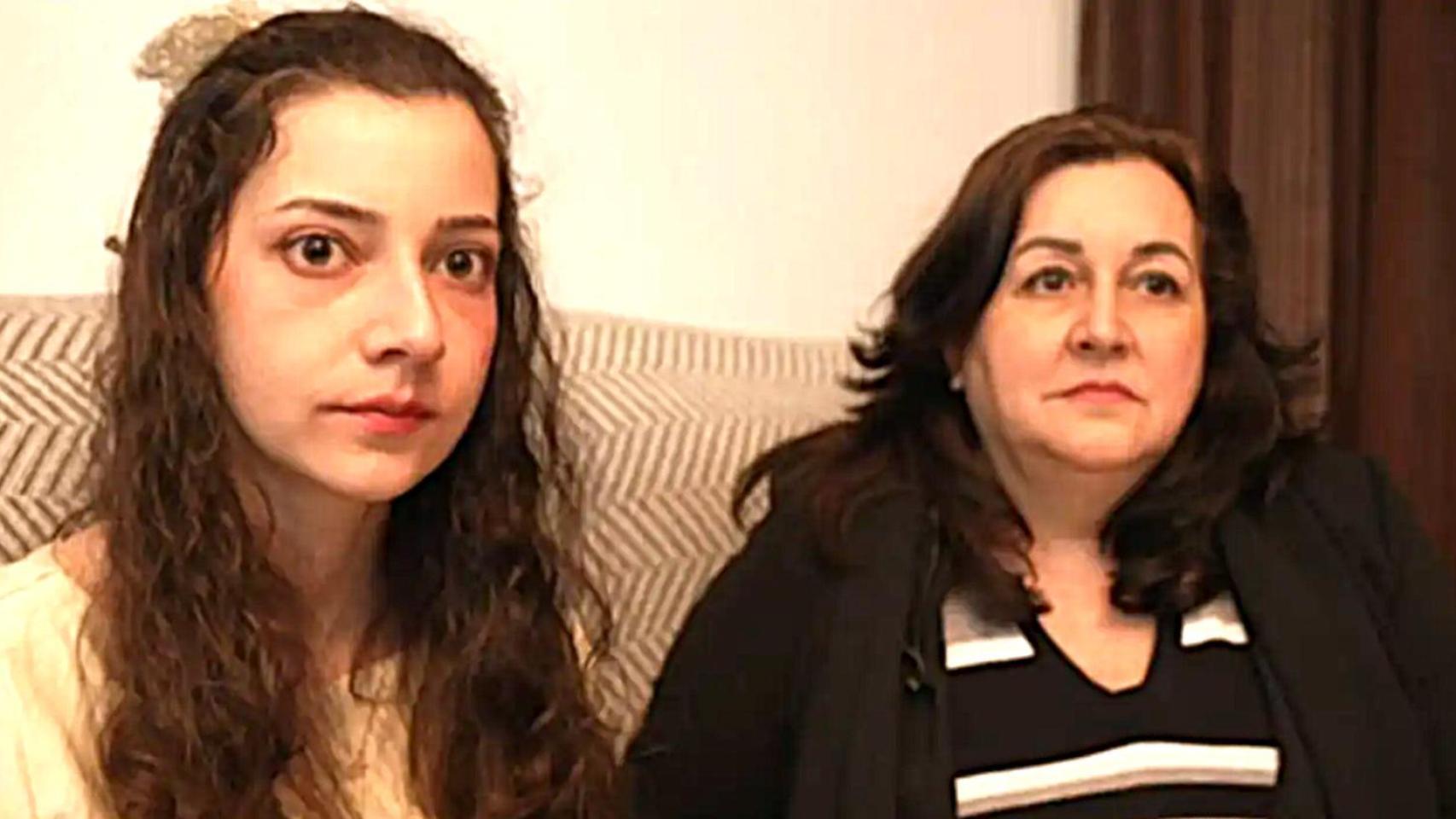 Yolanda y su hija en su última aparición televisiva.