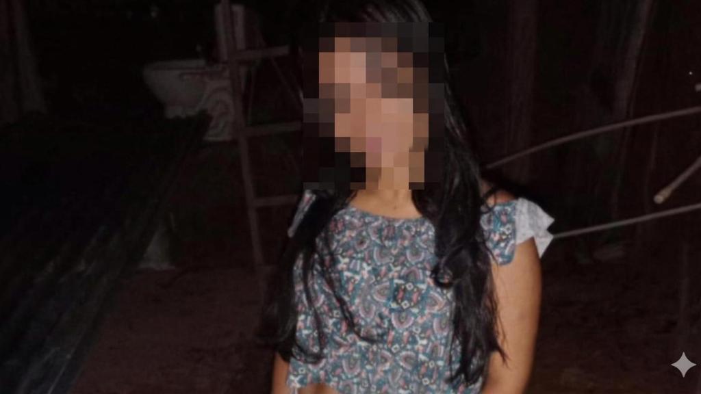 María Mercedes, en su hogar en Colombia: la precariedad de su situación económica la llevó a buscar esta vía para sostener a su familia.