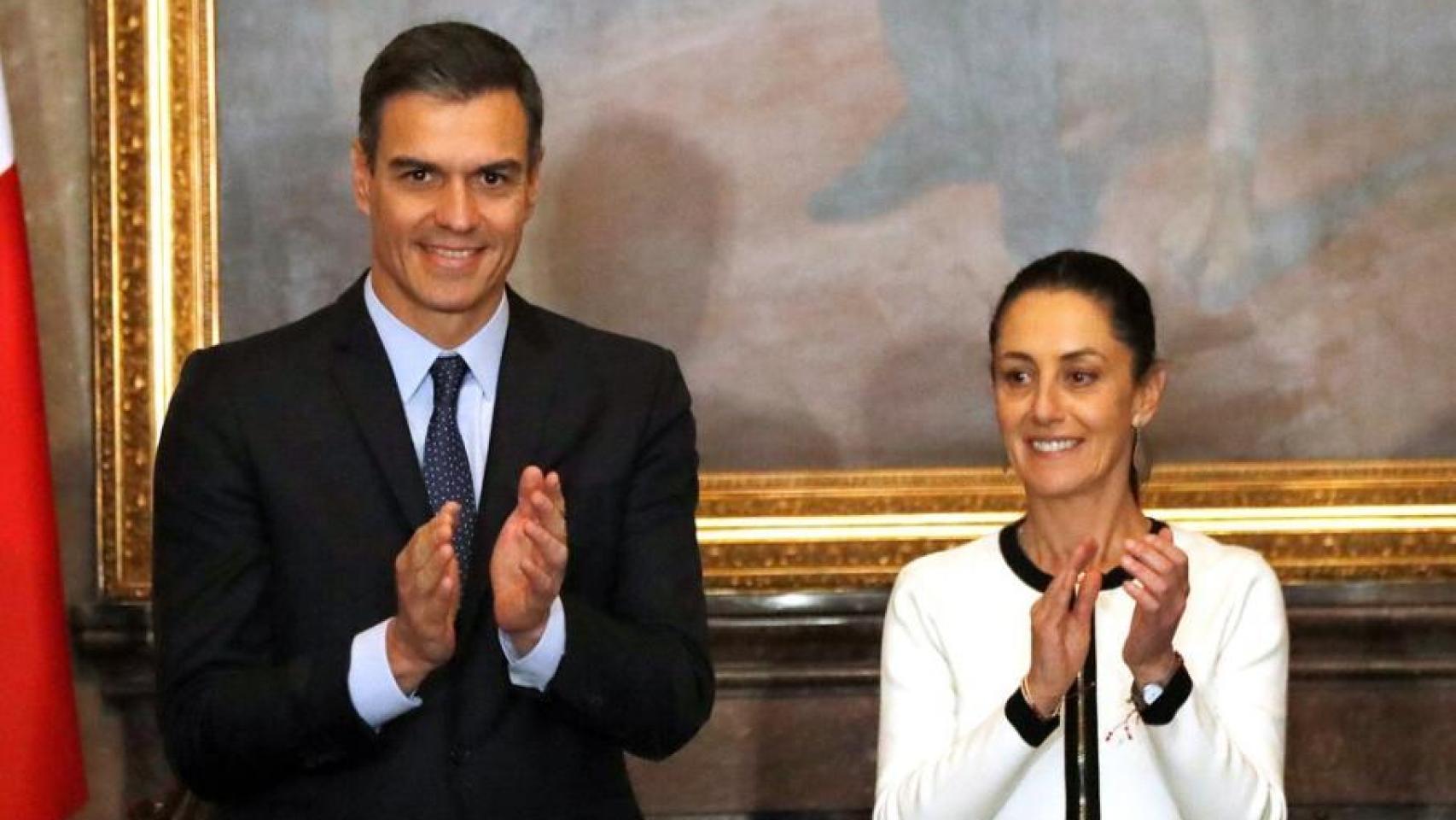Pedro Sánchez y Claudia Sheinbaum