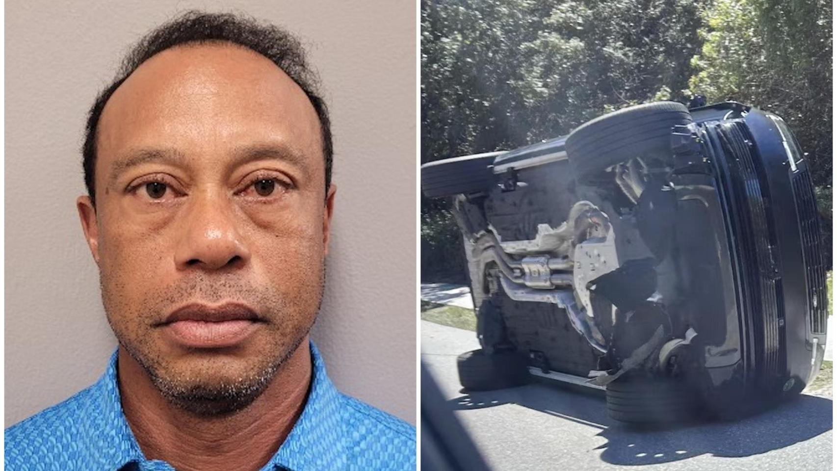 Foto de Tiger Woods de su ficha policial tras ser detenido.