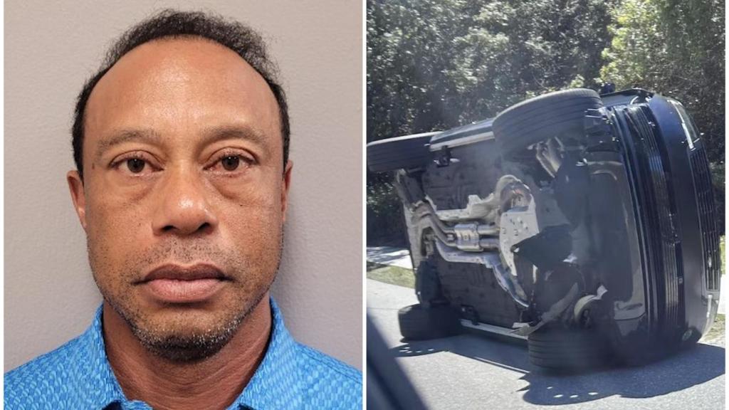Foto de Tiger Woods de su ficha policial tras ser detenido.
