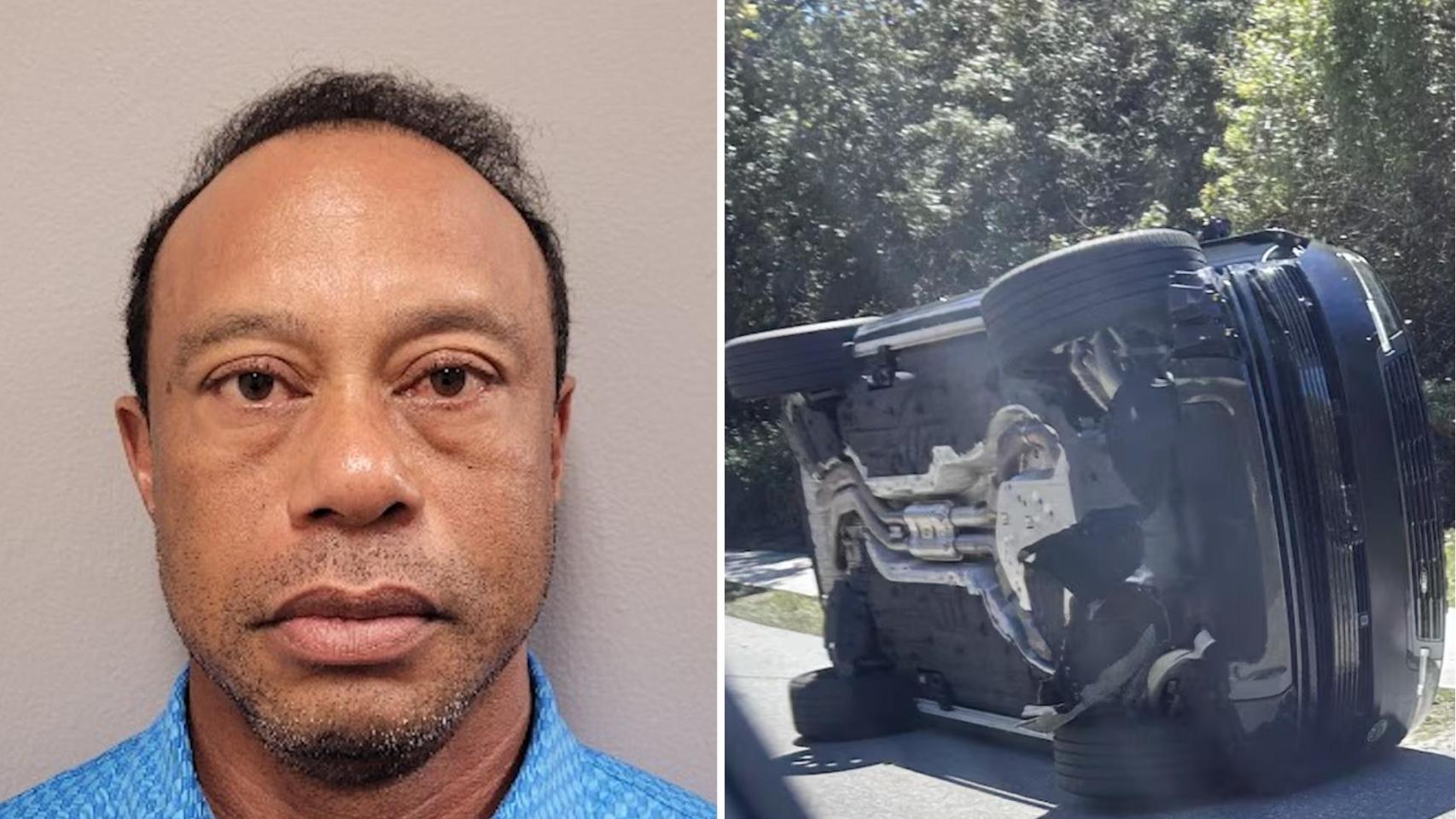 Foto de Tiger Woods de su ficha policial tras ser detenido.