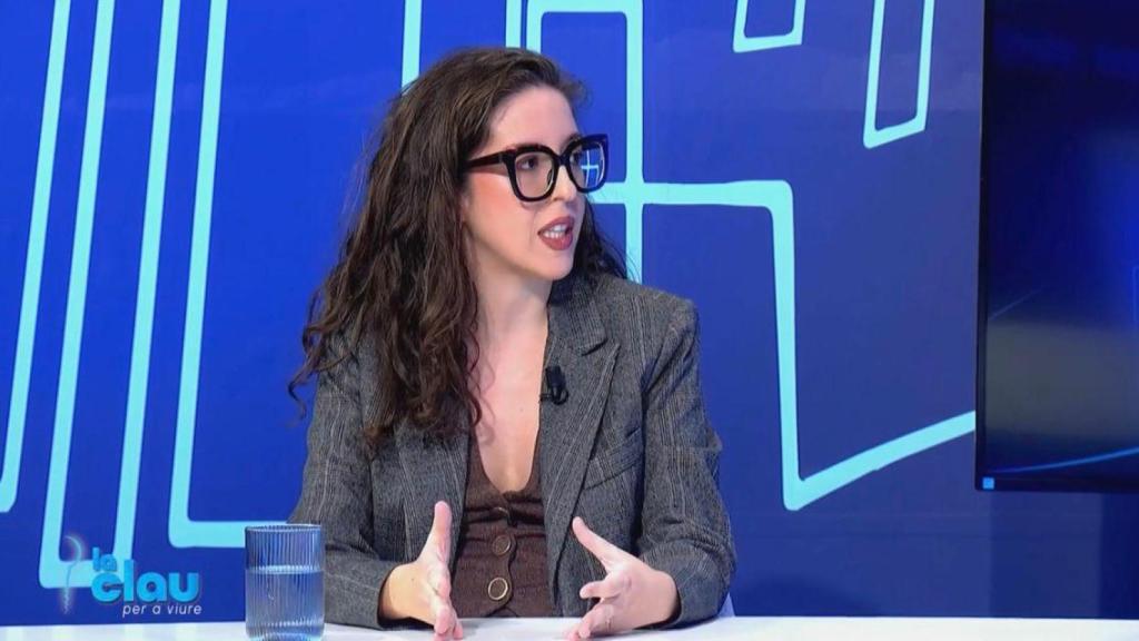 Paula en el programa 'La clau per a viure'. À Punt