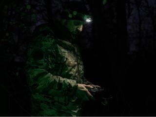 A Ukrainian pilot operates an attack drone on the Pokrovsk combat front.