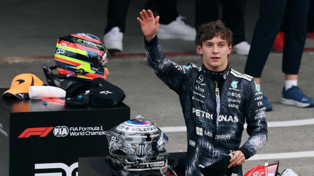 Kimi Antonelli tras su victoria en el GP de Japón 2026