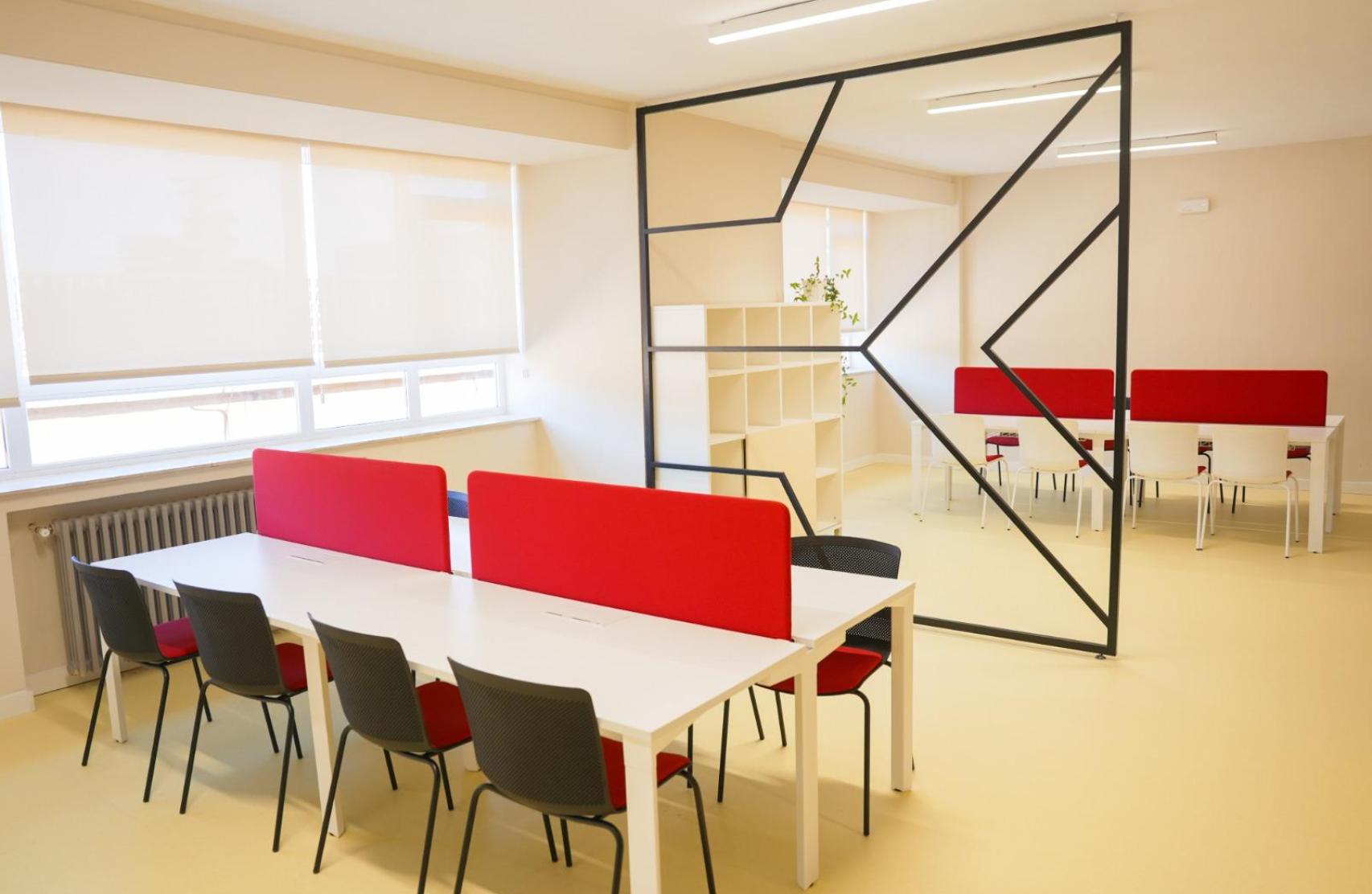 Zona de estudio de la residencia  juvenil de la Diputación de Valladolid