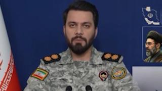 Lieutenant Colonel Ebrahim Zolfagari, spokesman for the Khatam al Anbia Central Headquarters, at a press conference.
