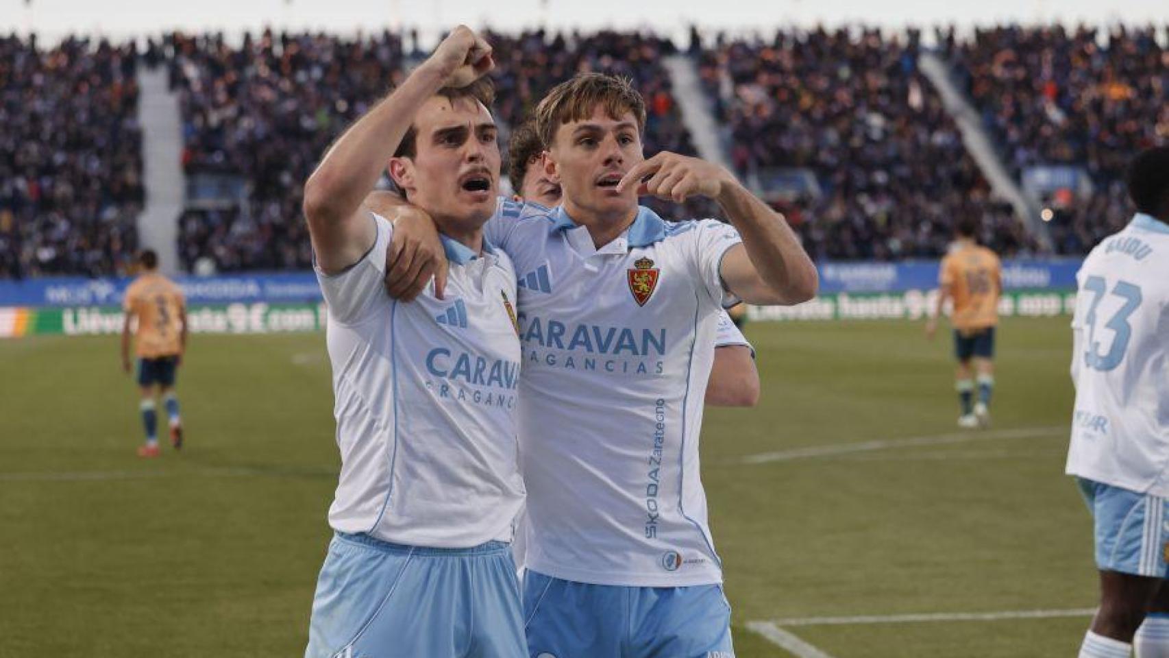 Celebración del gol.