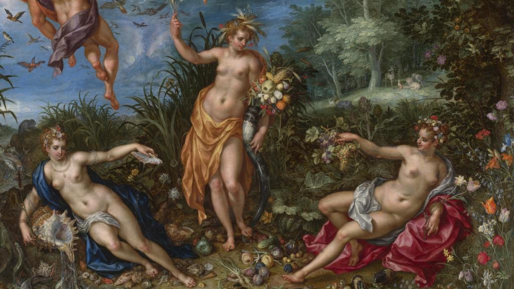 Jan Brueghel el Viejo y Hendrik de Clerck: 'La Abundancia y los Cuatro Elementos', h.1606 (detalle). © Museo Nacional del Prado