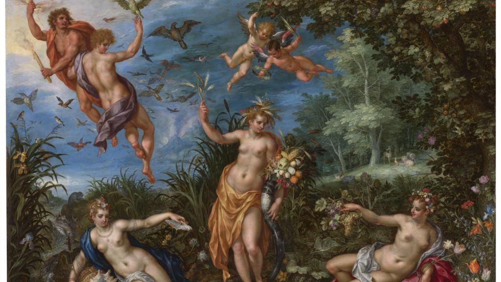 Jan Brueghel el Viejo y Hendrik de Clerck: 'La Abundancia y los Cuatro Elementos', h.1606 (detalle). © Museo Nacional del Prado
