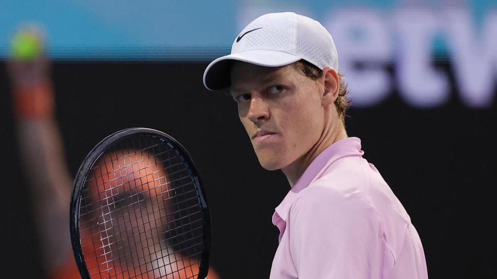 Jannik Sinner, durante la final del Masters 1.000 de Miami 2026