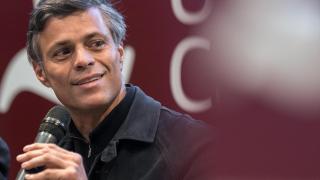 El líder opositor venezolano Leopoldo López el pasado 12 de febrero en un acto en Madrid.