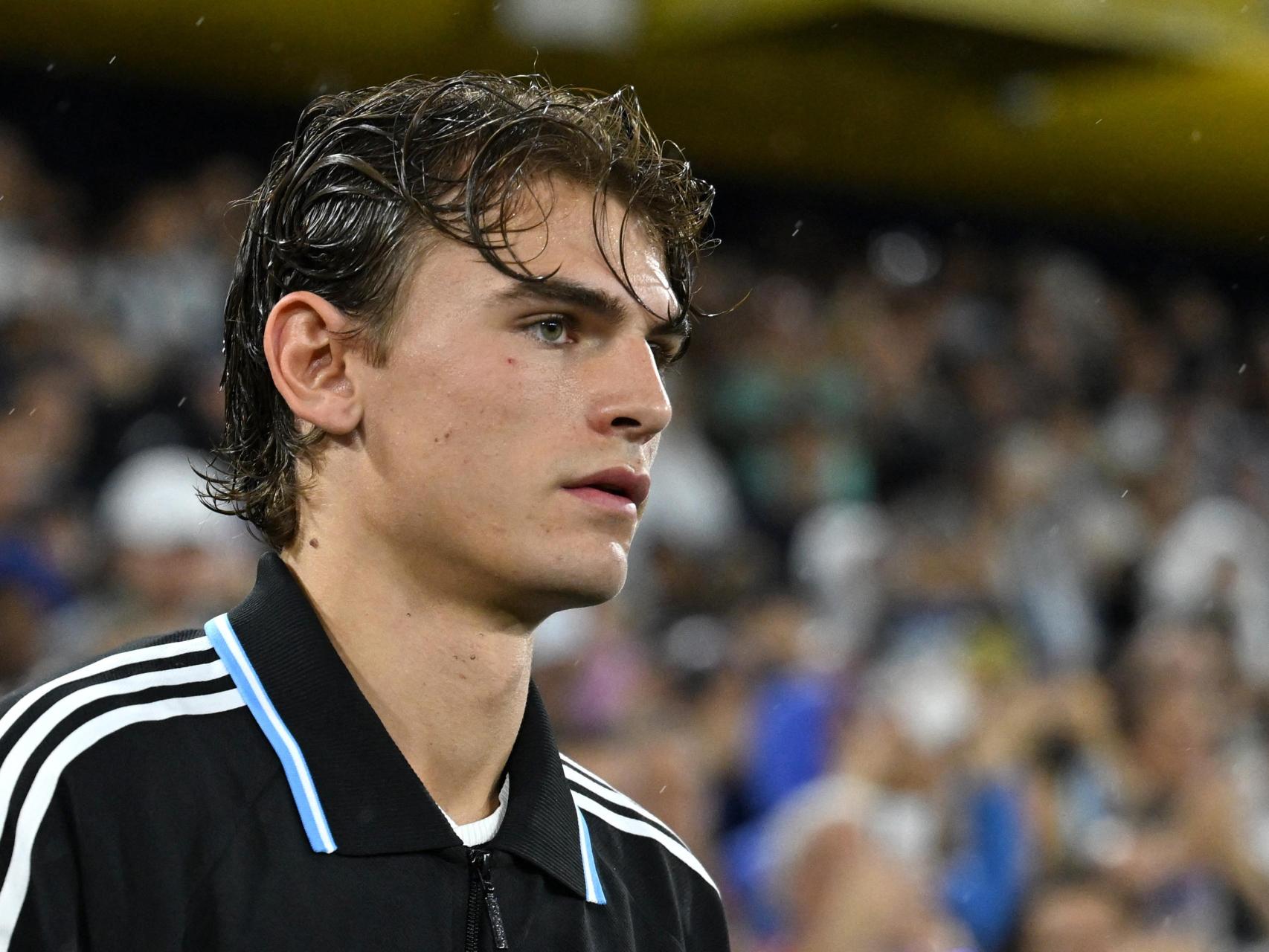 Nico Paz, con la selección de Argentina