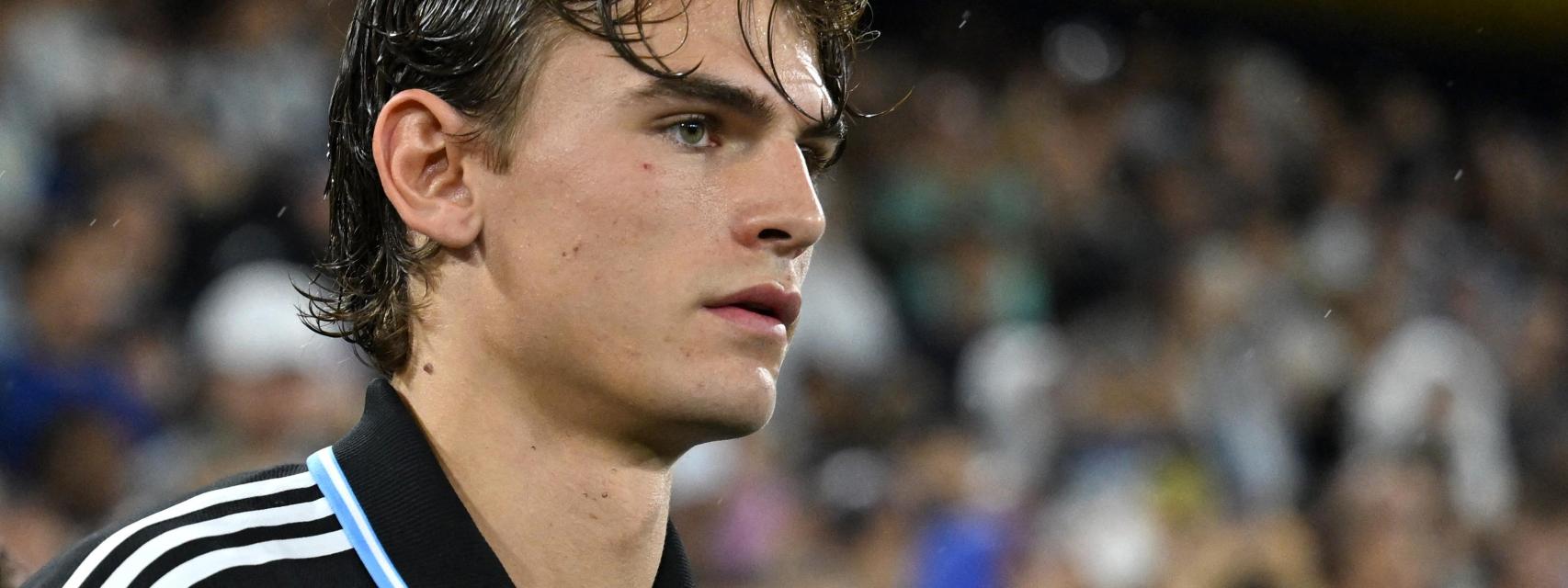 Nico Paz, con la selección de Argentina