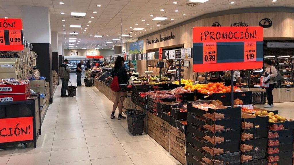 Imagen del interior de Lidl.