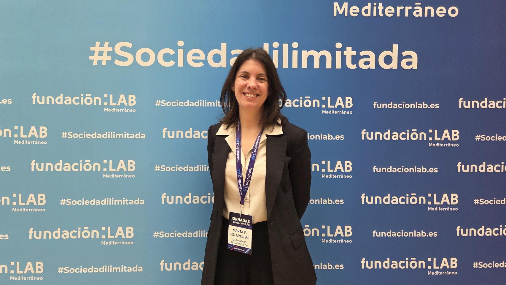Marta P. Estarellas, CEO de Qilimanjaro, momentos antes del inicio del evento de Fundación LAB en Valencia este 30 de marzo.