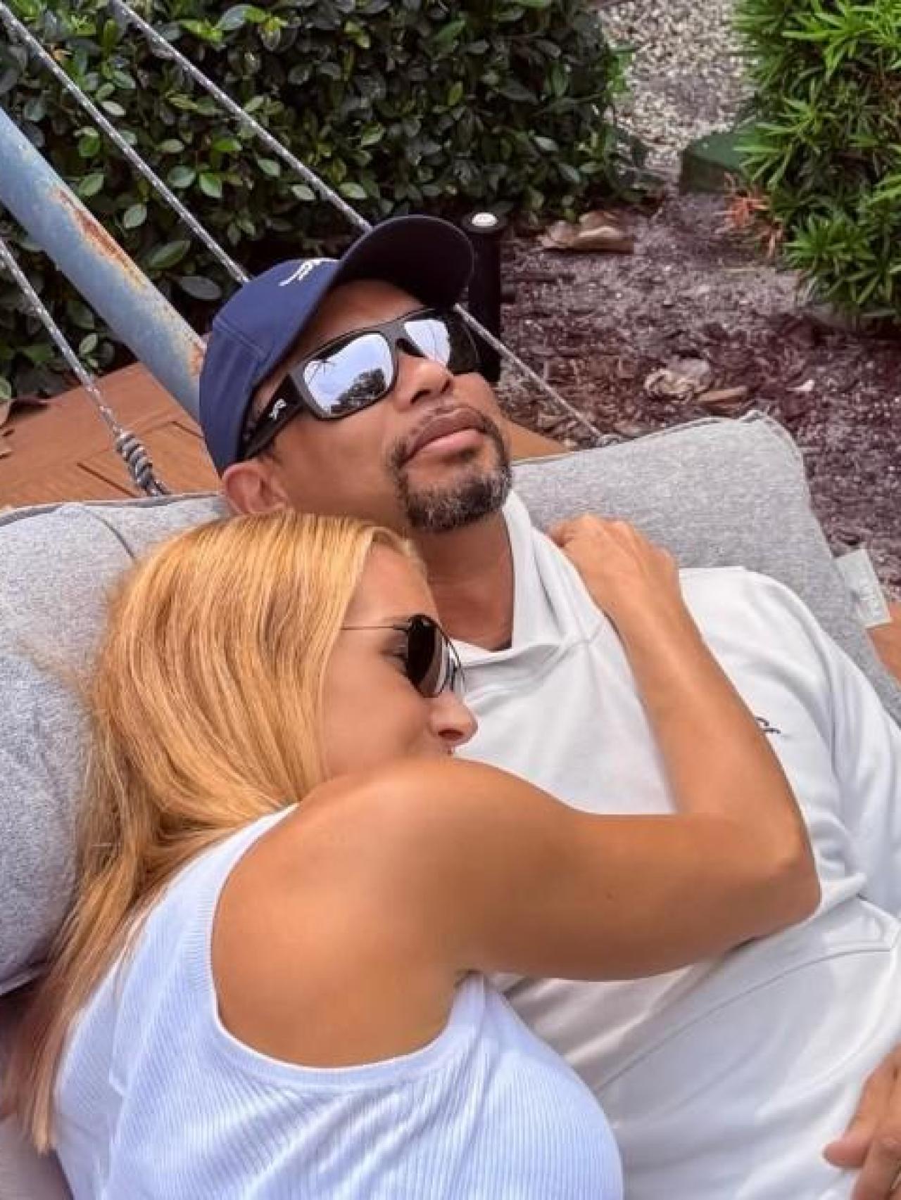 Tiger y Vanessa, en una imagen de Instagram.
