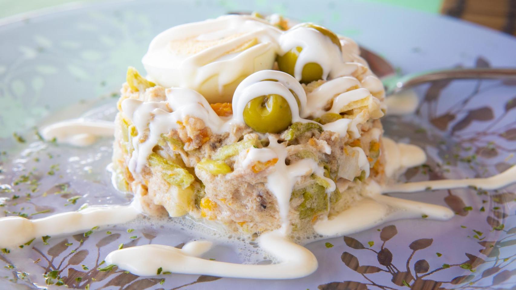 Una ración de ensaladilla rusa.
