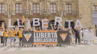 Concentración en Gijón para reclamar el indulto de 'Las Seis de La Suiza' el pasado mes de julio.